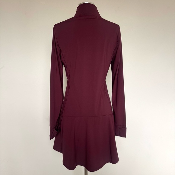 Greyson Long Sleeve Hera Dress In Chablis Burgundy Size Medium - Picture 6 of 9